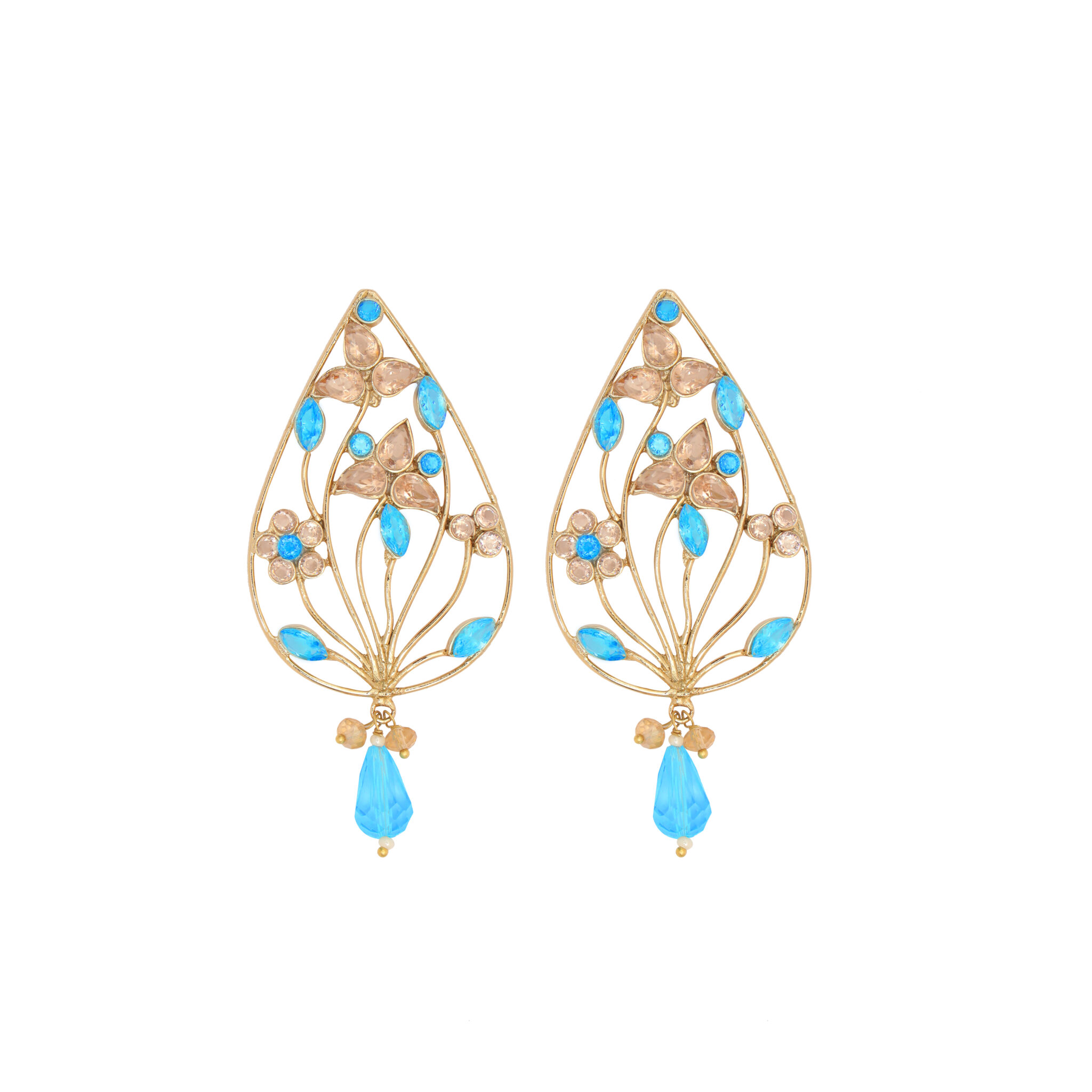 Bloom Earrings - Pearl/Mint main image 1